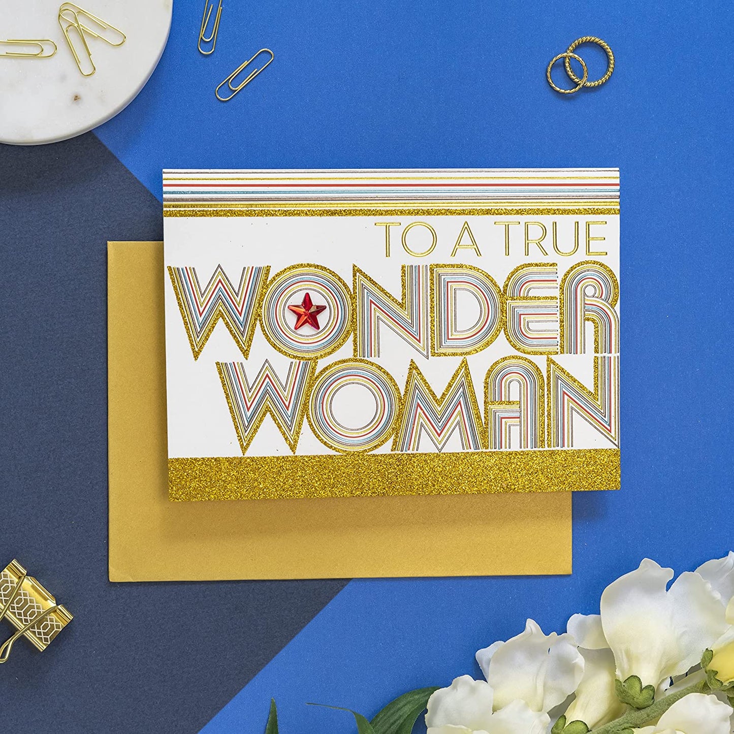 Papyrus Blank Wonder Woman Card for Her (True Wonder Woman)