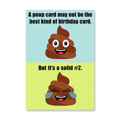NUMBER TWO CARD BIRTHDAY CARD BY RPG