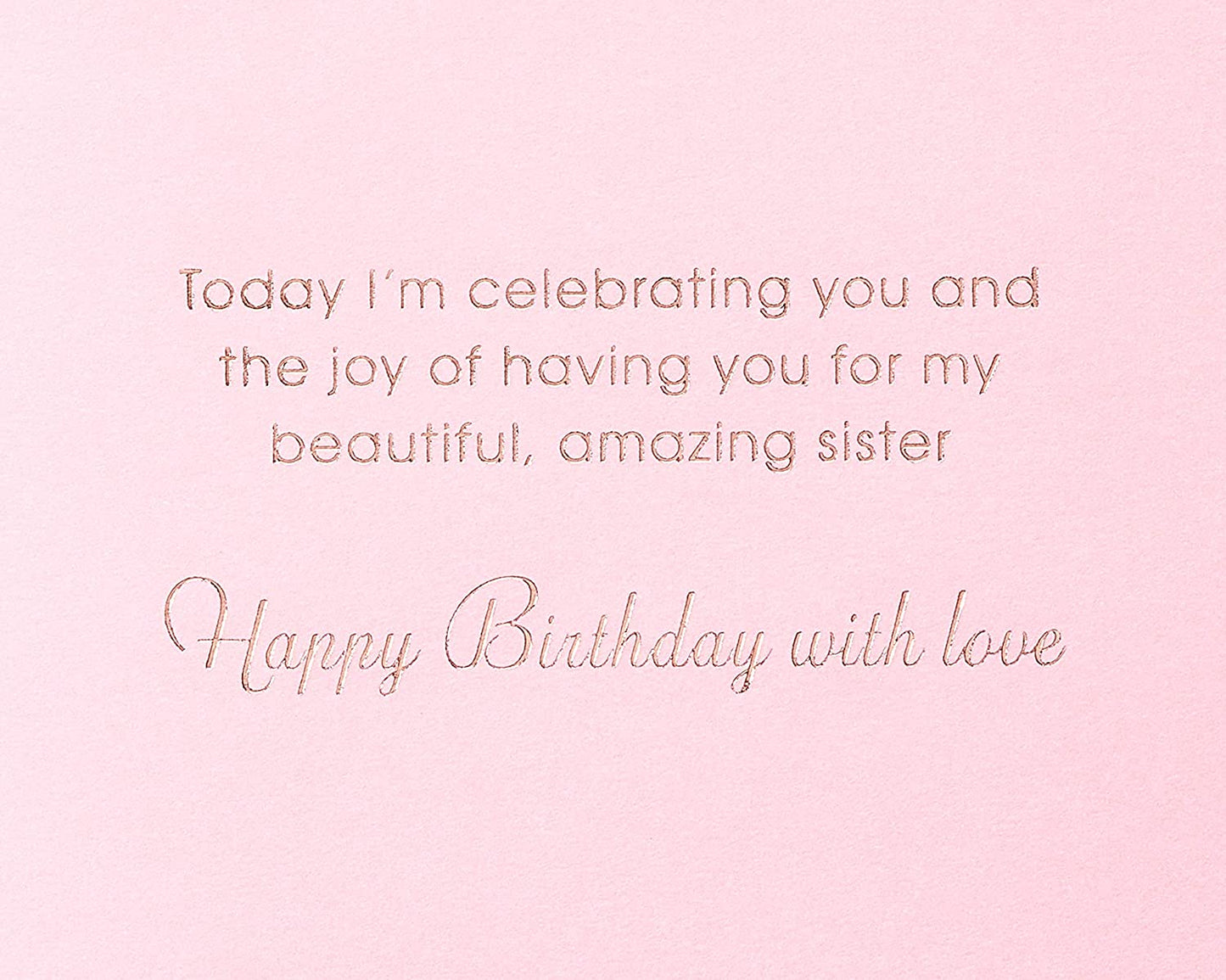 Papyrus Birthday Card for Sister (With Love)