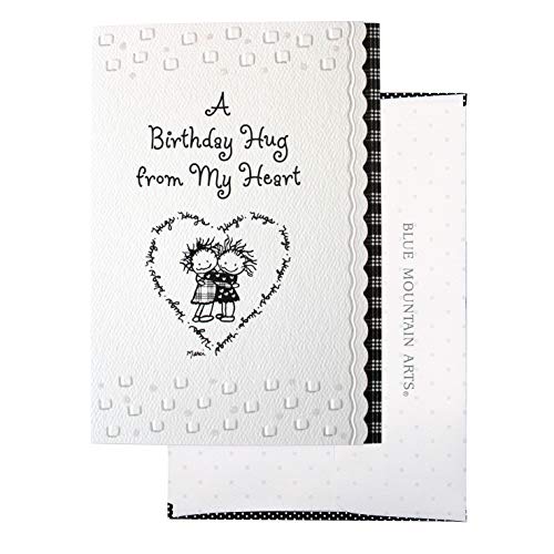 Blue Mountain Arts Greeting Card “A Birthday Hug from My Heart” Is the Perfect Birthday Card for a Friend or Loved One, by Marci and the Children of the Inner Light, Model Number: MS799.1