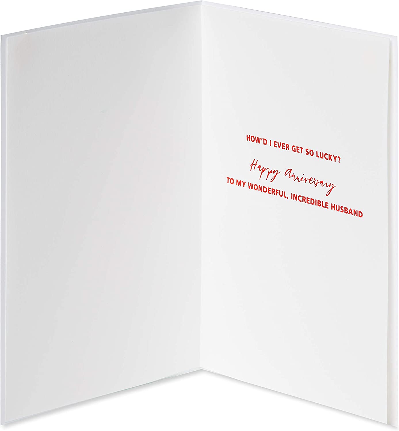 Papyrus Anniversary Card for Husband (So Lucky)