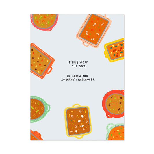 CASSEROLES ENCOURAGEMENT CARD BY PAPER REBEL