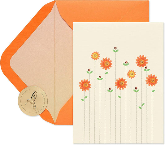 Papyrus Blank Card (Flowers)