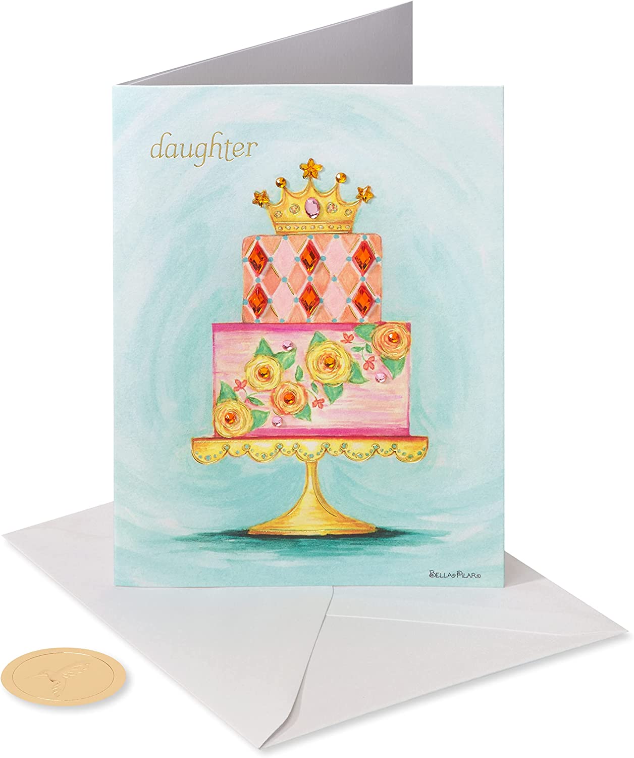 Papyrus Birthday Card for Daughter - Designed by Bella Pilar (Birthday Princess)
