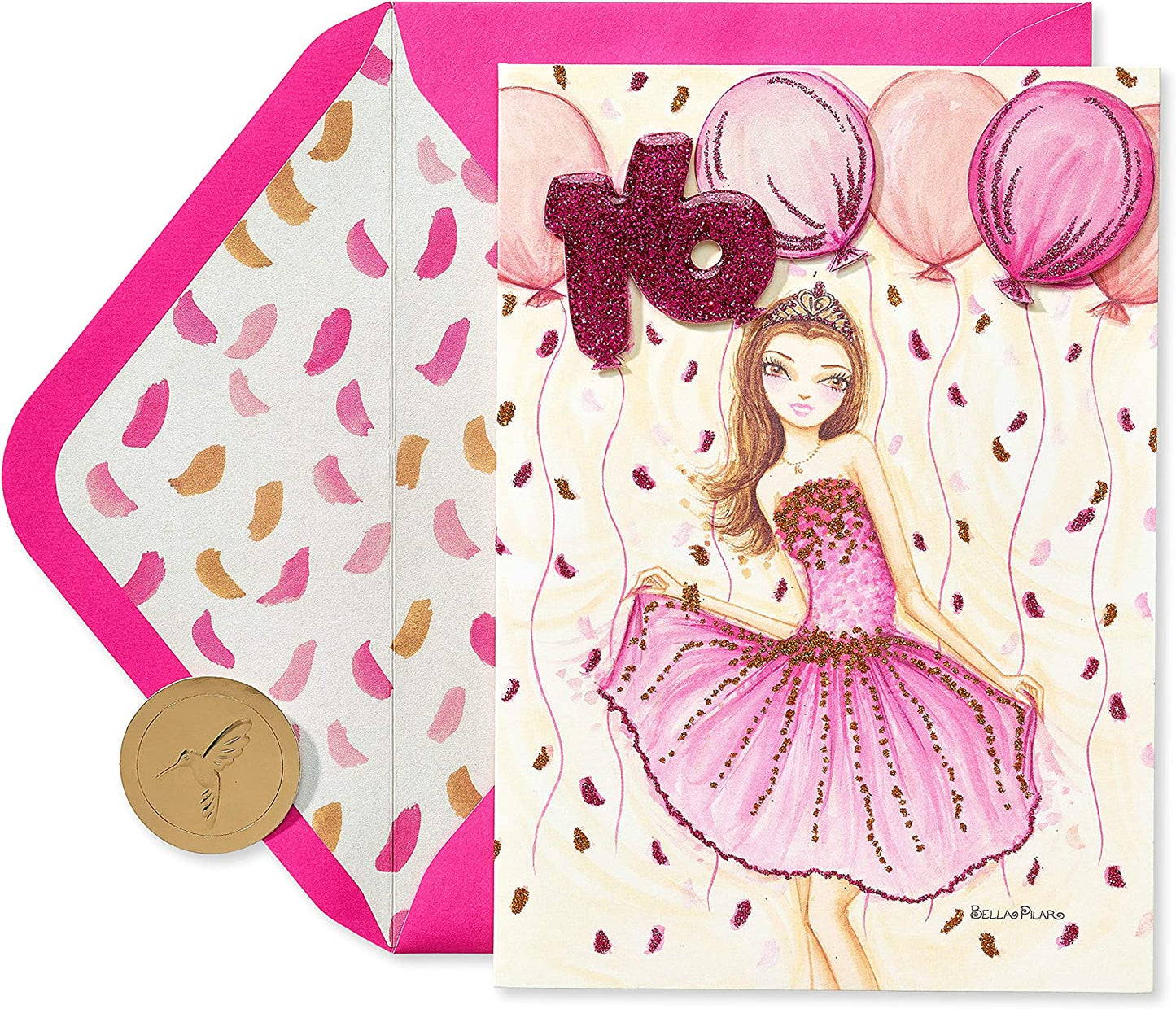 Papyrus 16th Birthday Card for Her - Designed by Bella Pilar (Bright & Wonderful Young Woman)