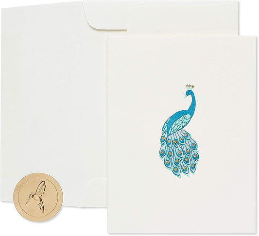 Papyrus Blank Card (Peacock)