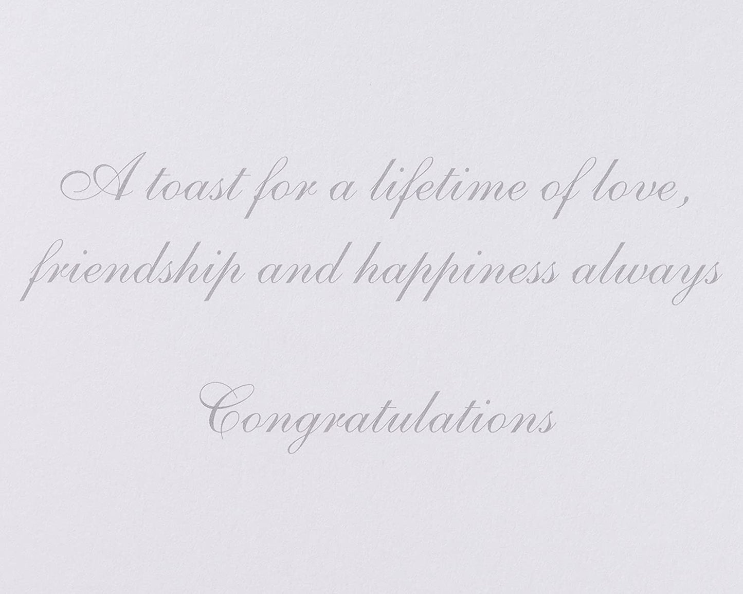 Papyrus Wedding Card (Toast for a Lifetime)