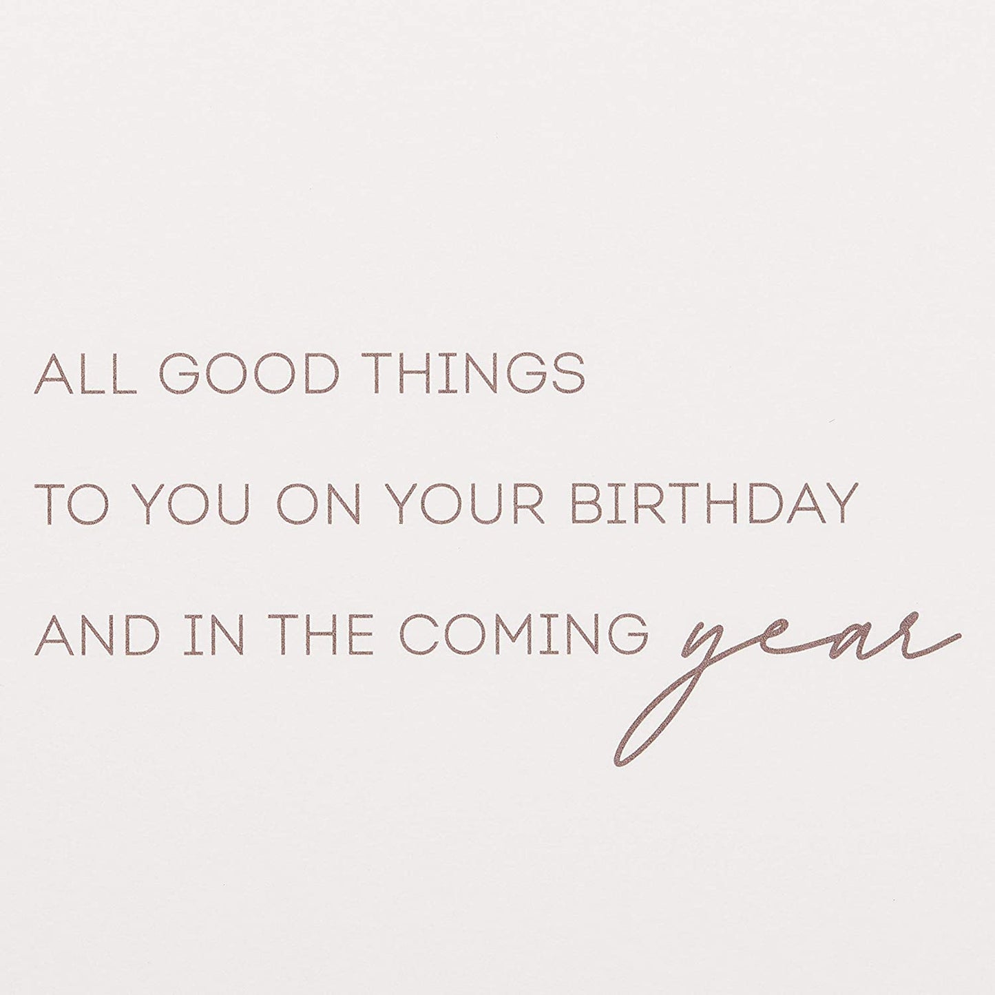 Papyrus Birthday Card (Good Things)
