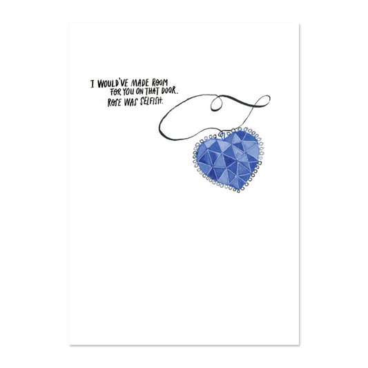 HEART OF THE OCEAN ANNIVERSARY CARD BY PAPER REBEL