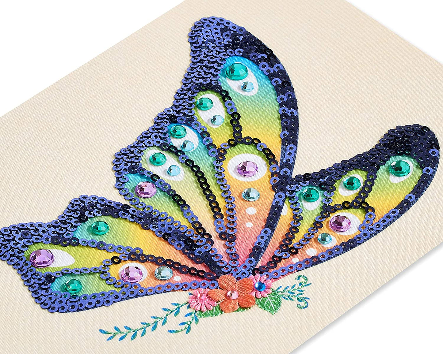 Papyrus Blank Card (Sequin Butterfly)