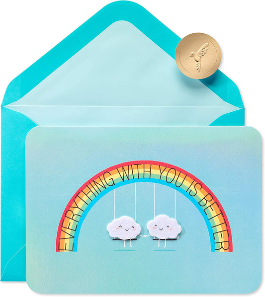 Papyrus Anniversary Card (Rainbows)