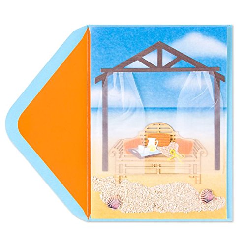 PAPYRUS Beachside Gazebo Blank Greeting Card