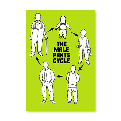 MALE PANTS CYCLE BIRTHDAY CARD BY RPG