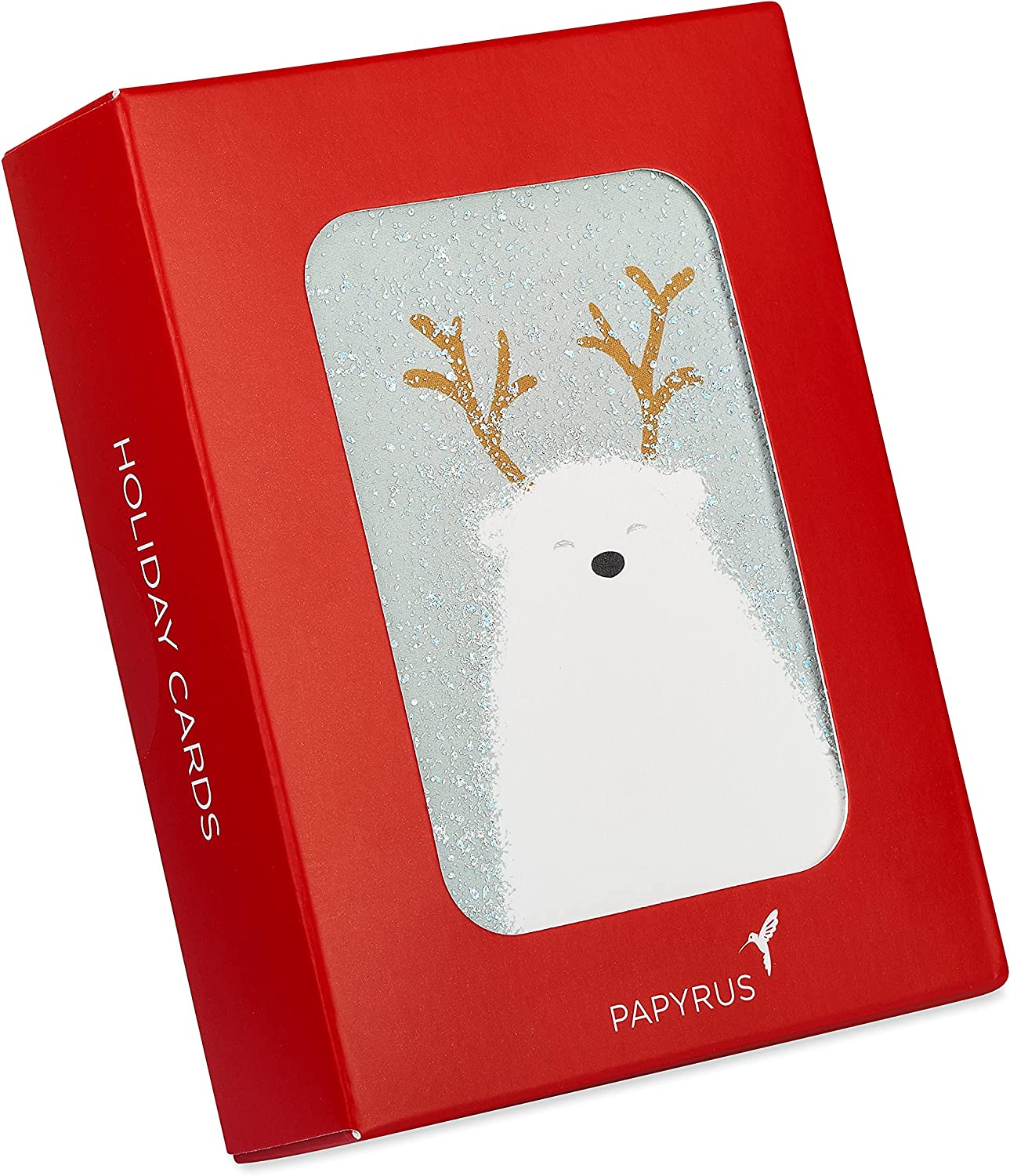 Papyrus Holiday Cards Boxed with Envelopes, Holiday Cheer, Glitter-Free Polar Bear (20-Count)