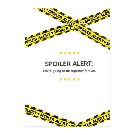 SPOILER ALERT ANNIVERSARY CARD BY PAPER REBEL