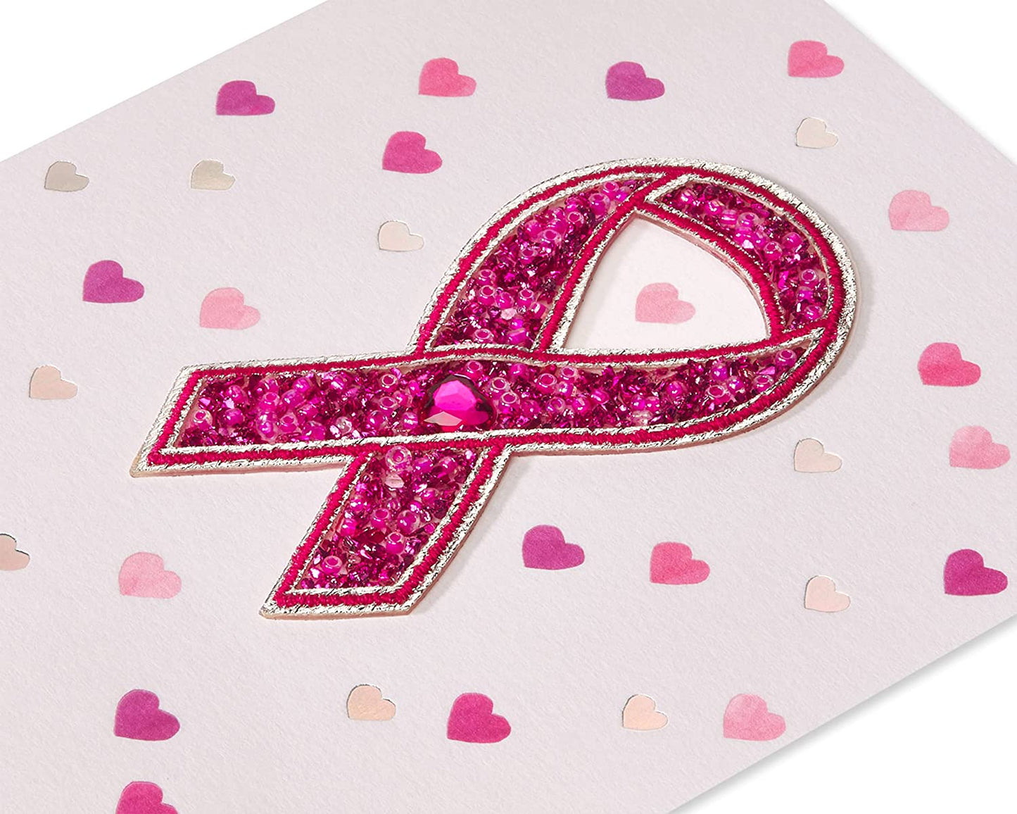 Papyrus Blank Thinking of You Card - BCRF Partnership (Pink Breast Cancer Awareness Ribbon)