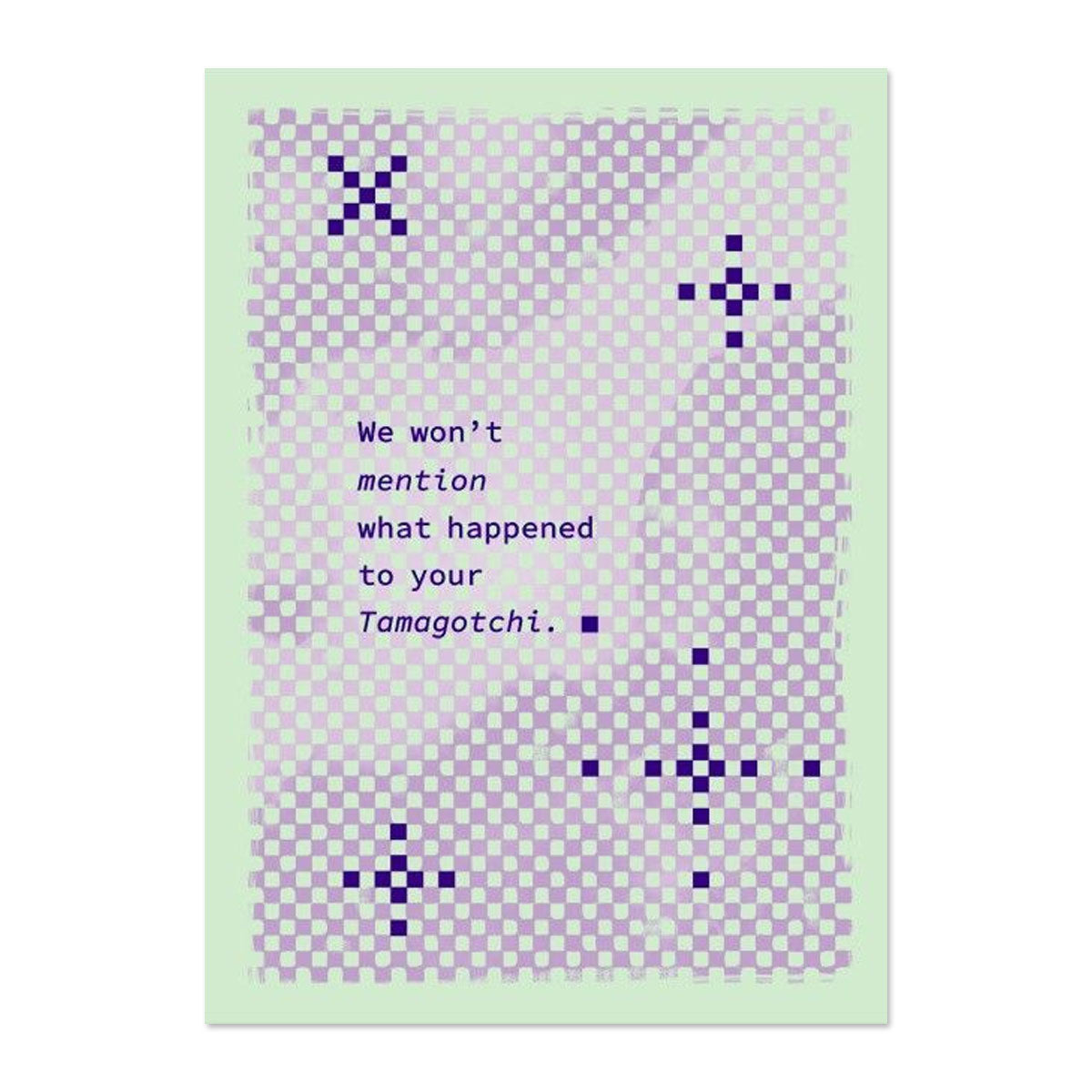 TAMAGOTCHI BABY CARD BY PAPER REBEL