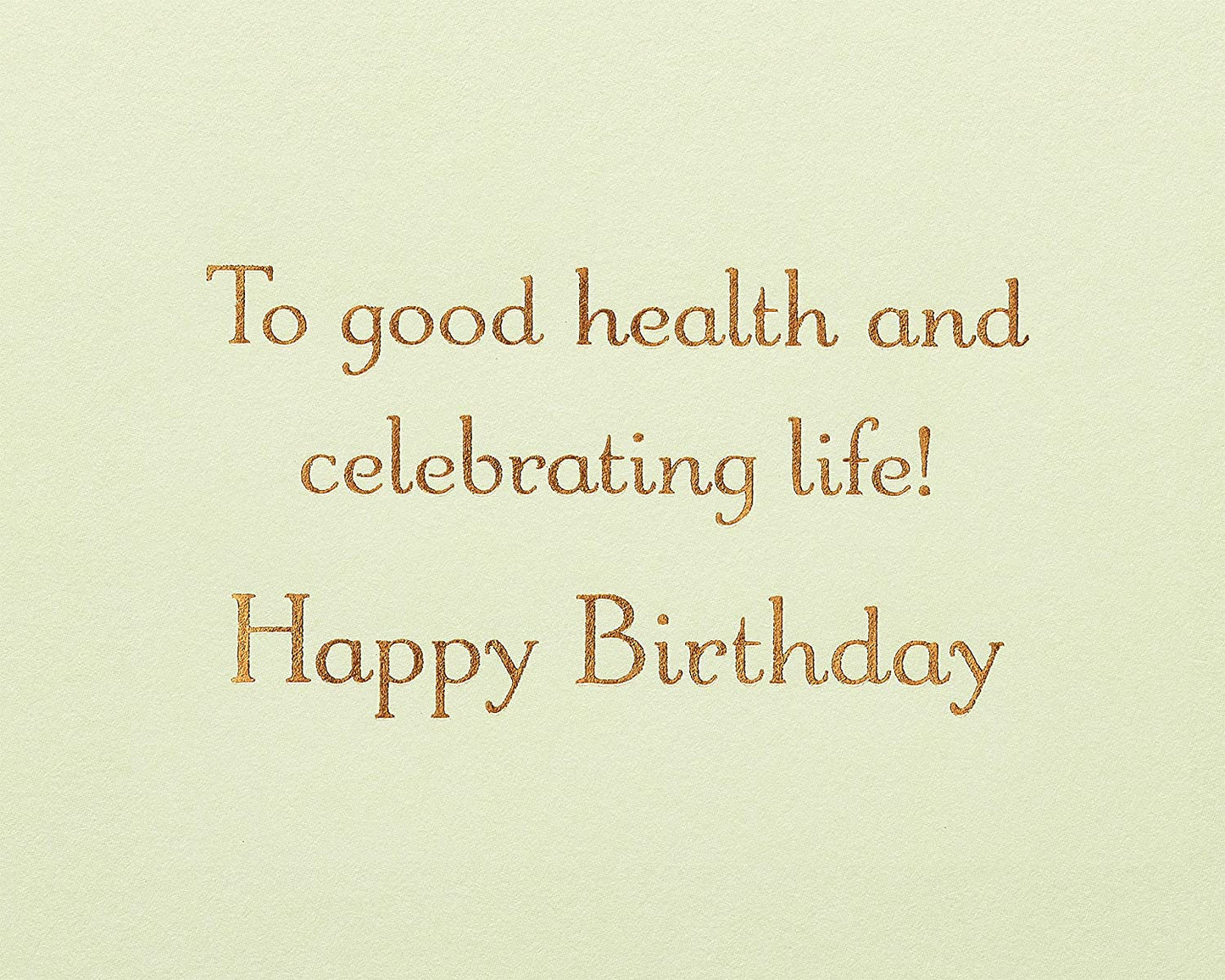 Papyrus Birthday Card (To Good Health)