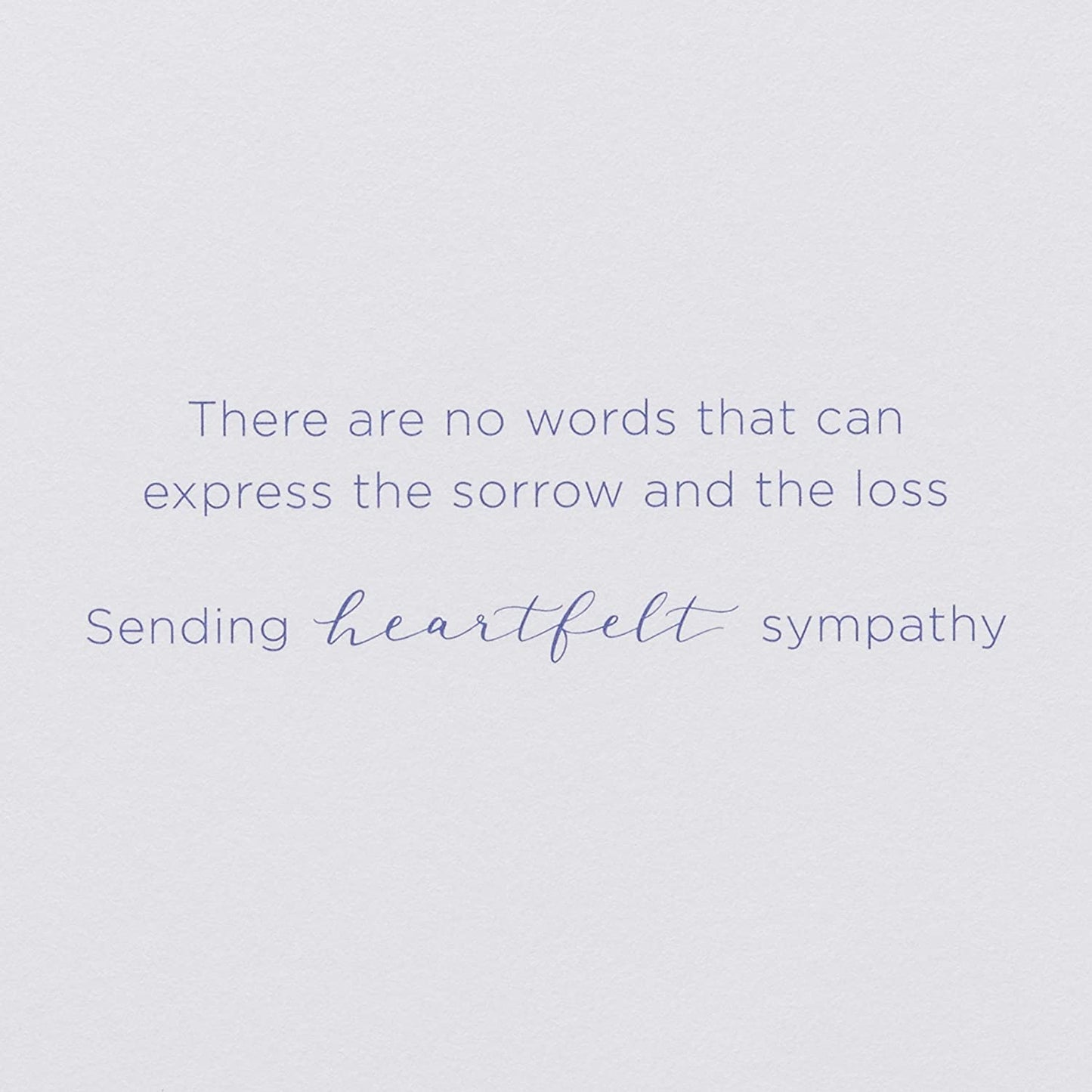 Papyrus Sympathy Card (There Are No Words)