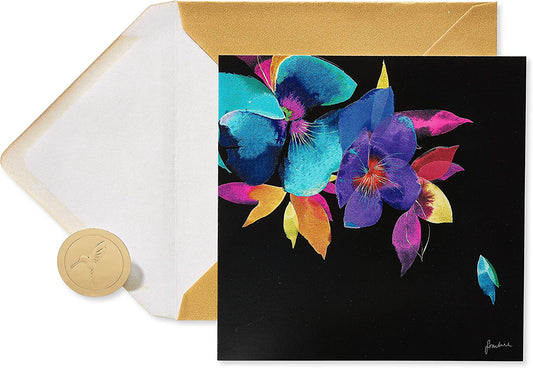 Papyrus Blank Card (Colorful Flowers)