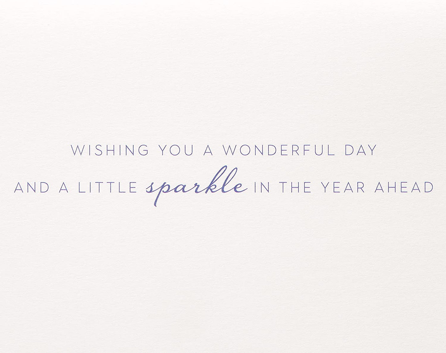 Papyrus Birthday Card (A Little Sparkle)