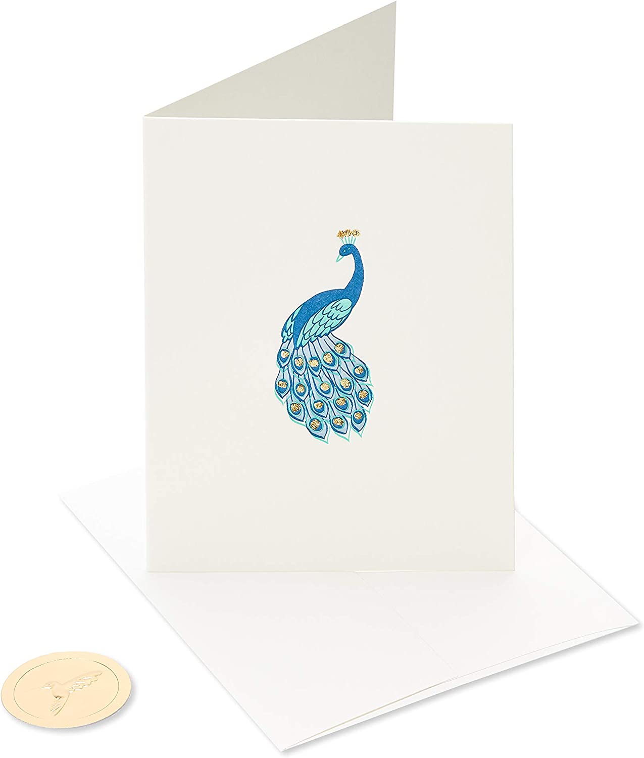 Papyrus Blank Card (Peacock)