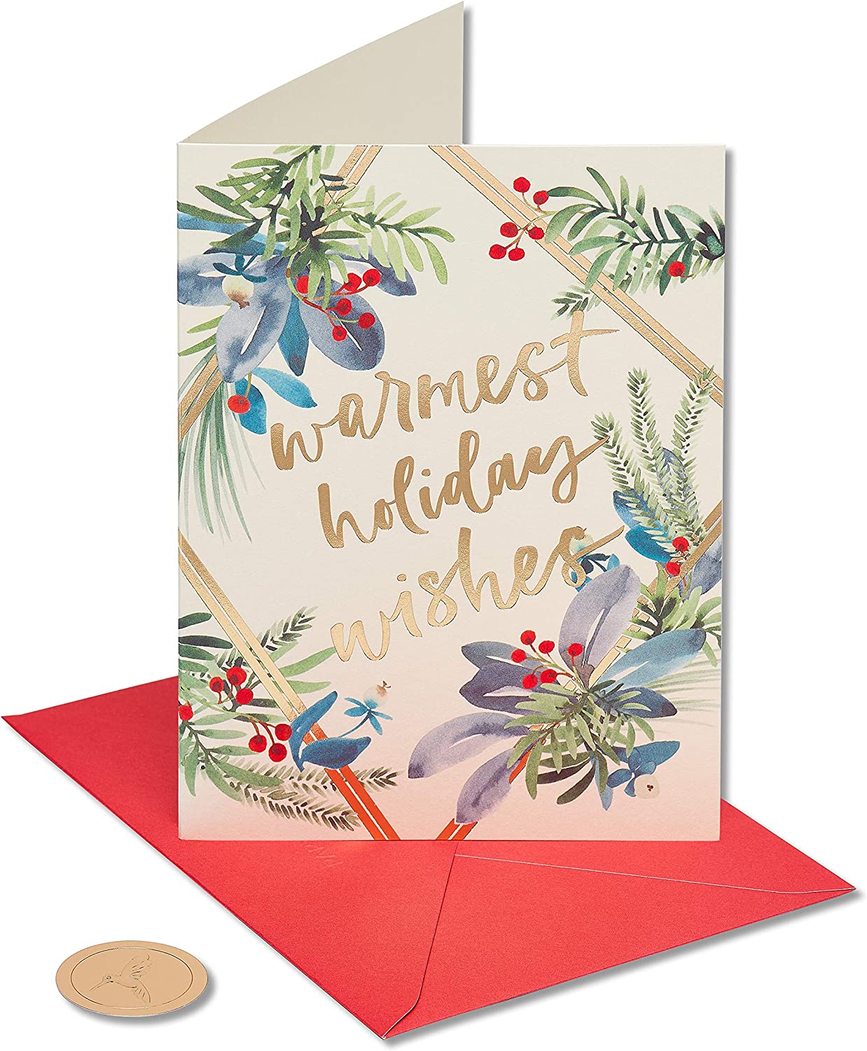 Papyrus Holiday Cards Boxed with Envelopes, To A Wonderful Season, Warmest Holiday Wishes (14-Count)