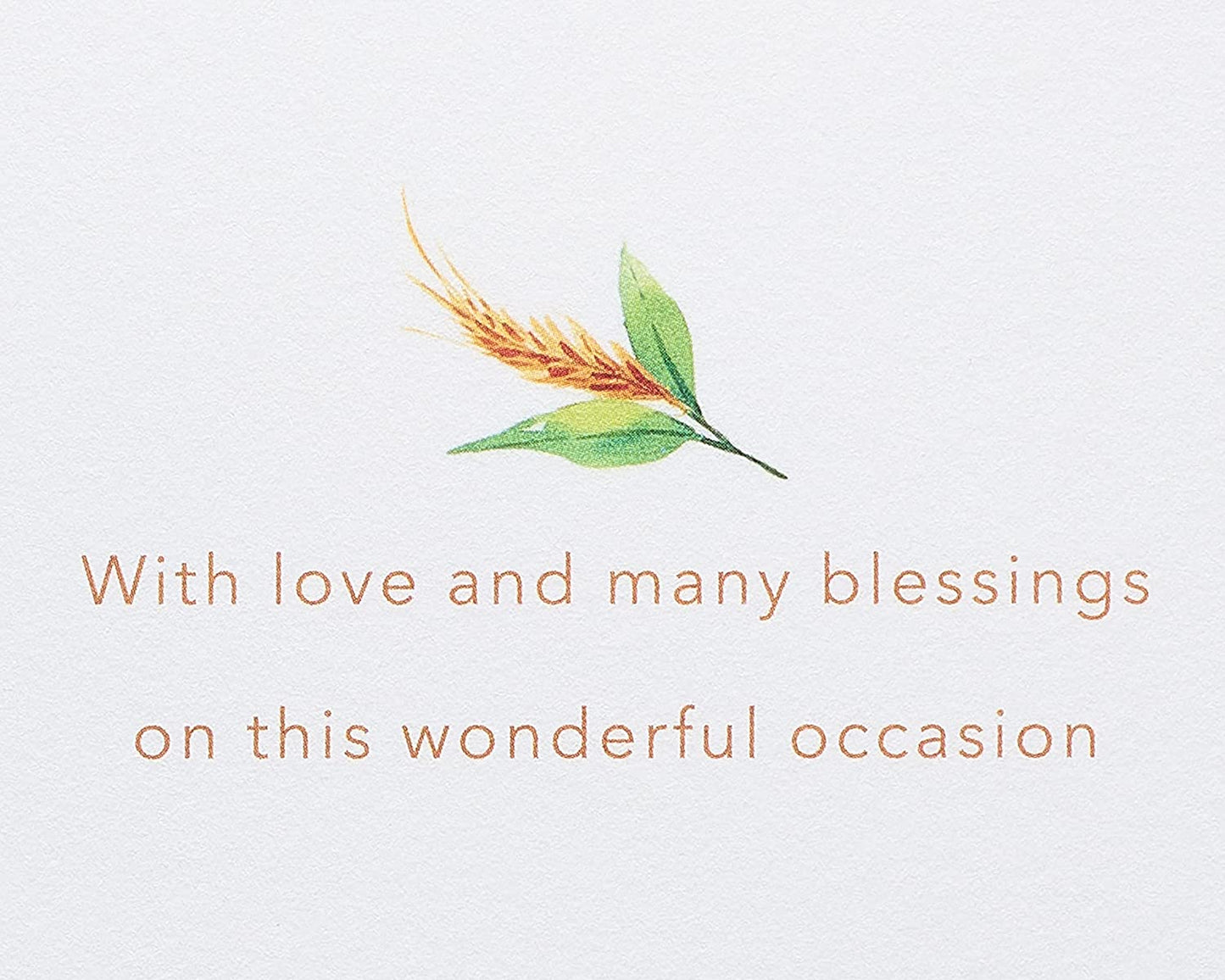 Papyrus Baptism or Christening Card (Love and Many Blessings)