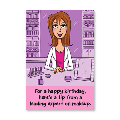 MAKE UP EXPERT BIRTHDAY CARD BY RPG
