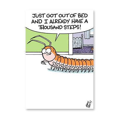 MILLIPEDE STEPS BIRTHDAY CARD BY RPG