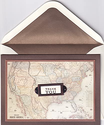 Papyrus, Map and Plaque Thank You Card
