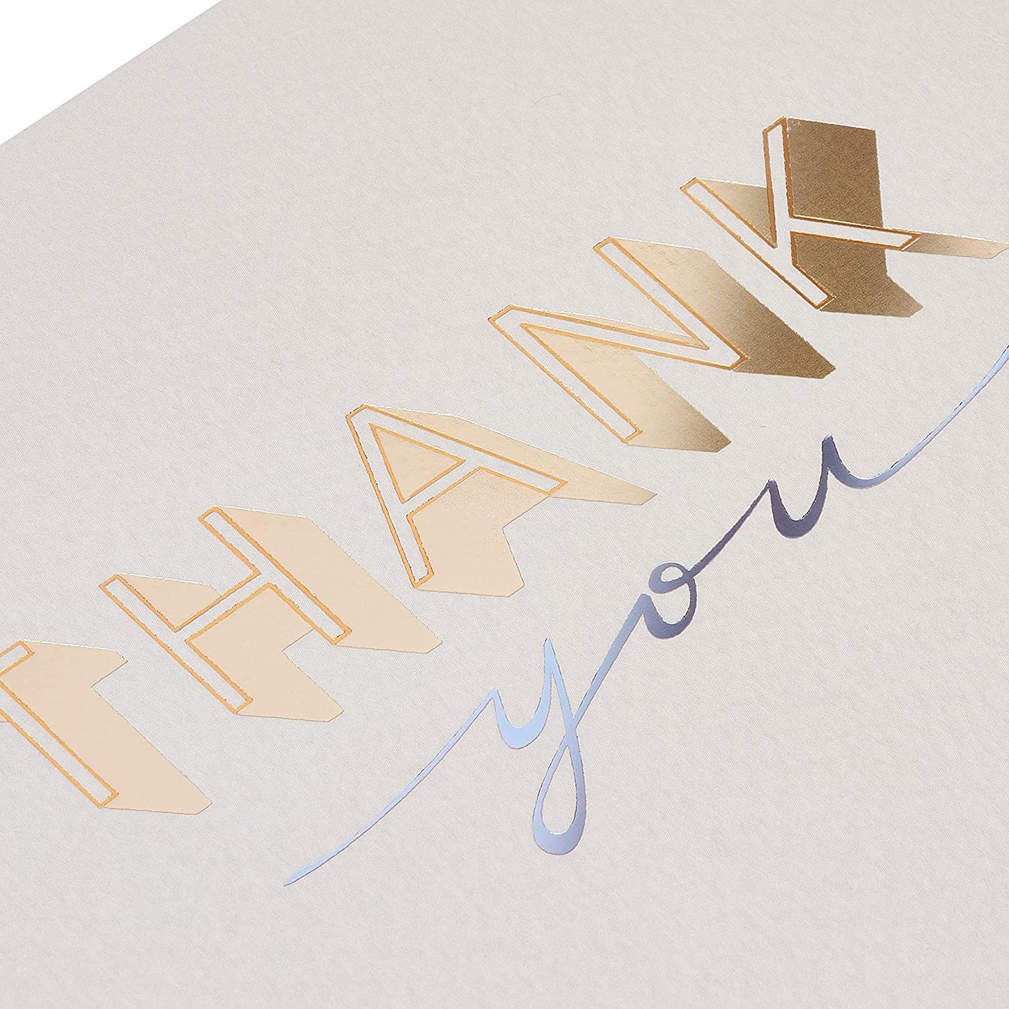 Papyrus Blank Thank You Card (Thank You Lettering)