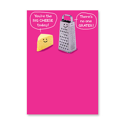 GRATER AND CHEESE BIRTHDAY CARD BY RPG