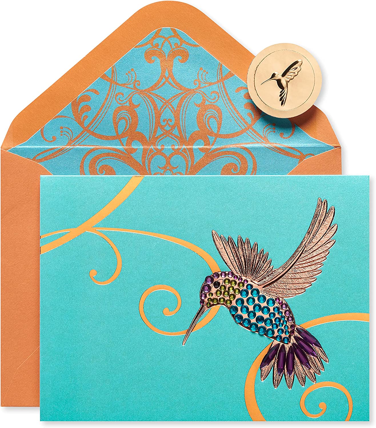 Papyrus Blank Card (Gem Hummingbird)