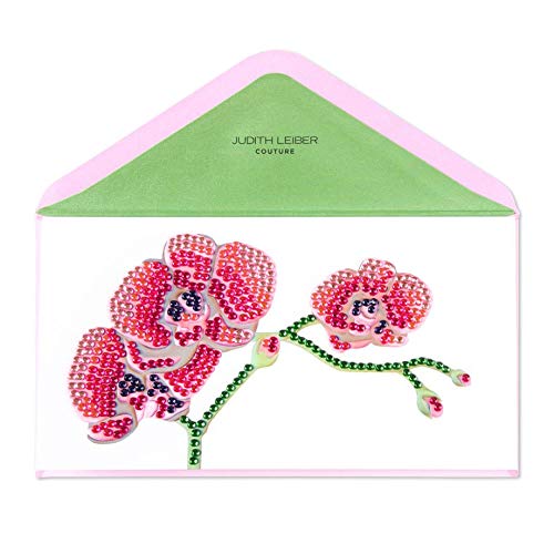 Papyrus Pink Orchid Thank You Card by Judith Leiber