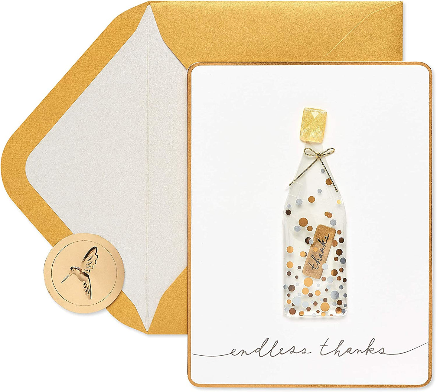 Papyrus Blank Thank You Card (Message in a Bottle)