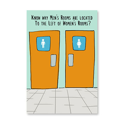 WHY MENS ROOM BIRTHDAY CARD BY RPG