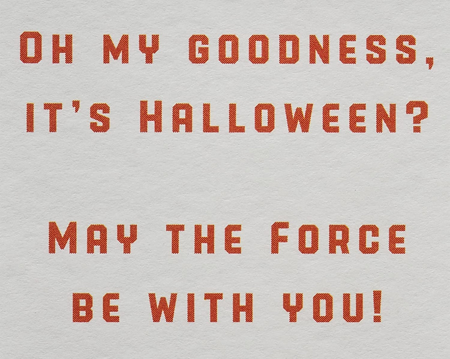 Papyrus Star Wars Halloween Card (May the Force Be with You)