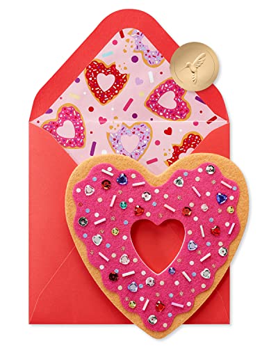 Papyrus Valentine's Day Greeting Card (Donut Heart)