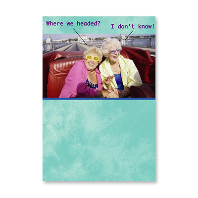 TWO OLDER LADIES BIRTHDAY CARD BY RPG