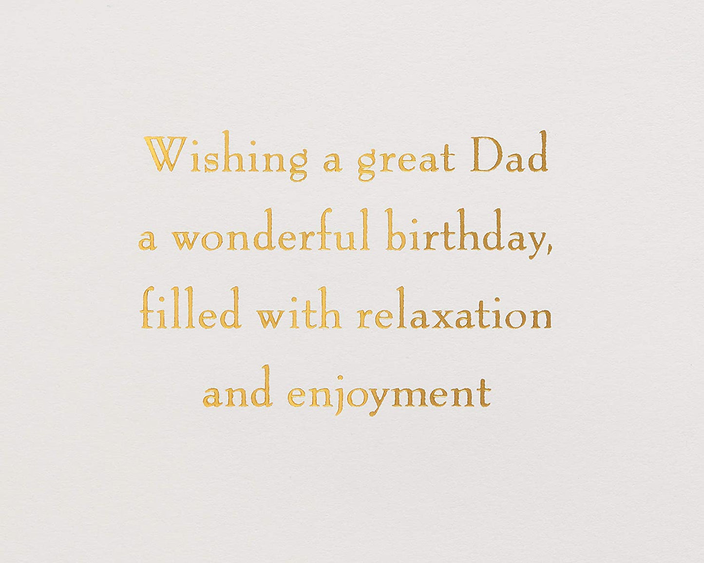 Papyrus Birthday Card for Dad (Relaxation and Enjoyment)