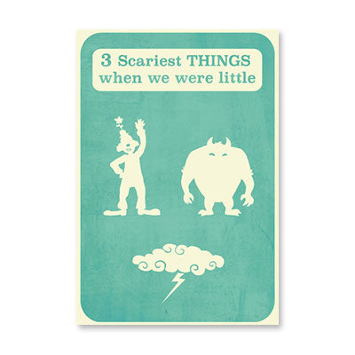 SCARY THINGS LITTLE BIRTHDAY CARD BY RPG