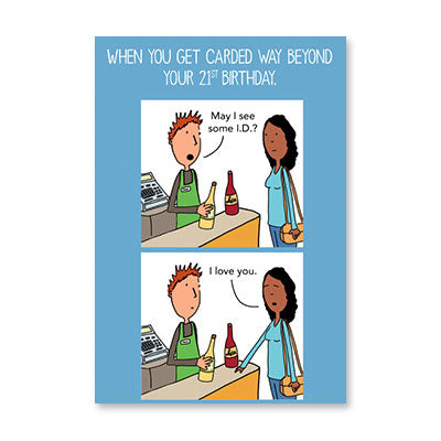 CHECKOUT GET CARDED BIRTHDAY CARD BY RPG