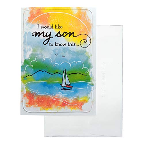 Blue Mountain Arts Greeting Card “I would like my son to know this…” Is a Perfect Birthday, Christmas, or “I Love You” Card from a Mother to Her Amazing Son, Model Number: WC450.2