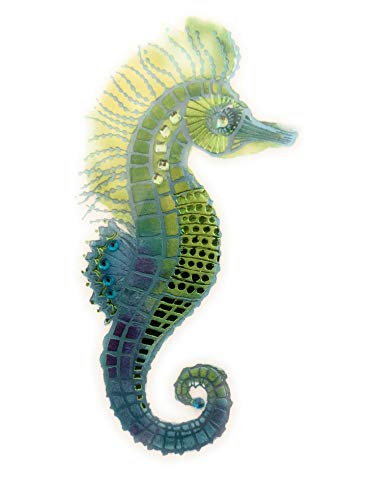 Papyrus, Seahorse with Gems, Everyday Card, 1 Count