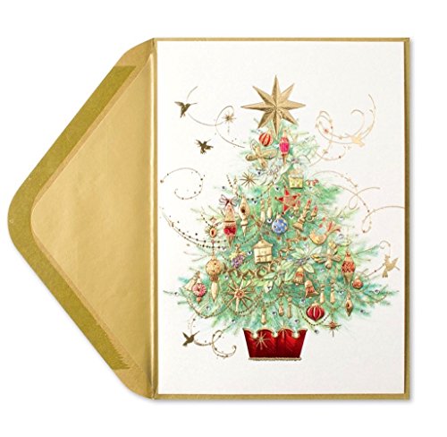 Christmas Card Elegant Embellished Tree by Papyrus