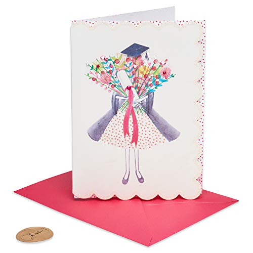 Papyrus Graduation Card for Her (Girl Holding Diploma)