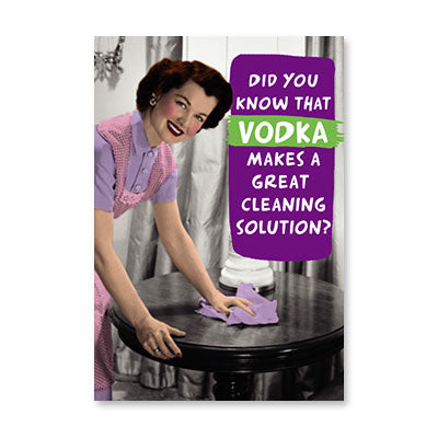 CLEANING SOLUTION BIRTHDAY CARD BY RPG