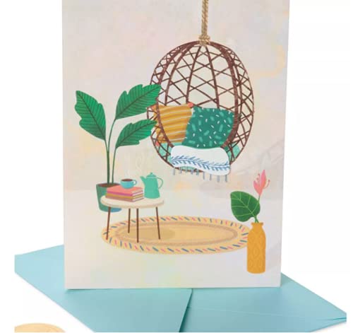 Papyrus 6332764 Greeting CHR, 1 EA, Basket and Chair Blank Card Everyday Card