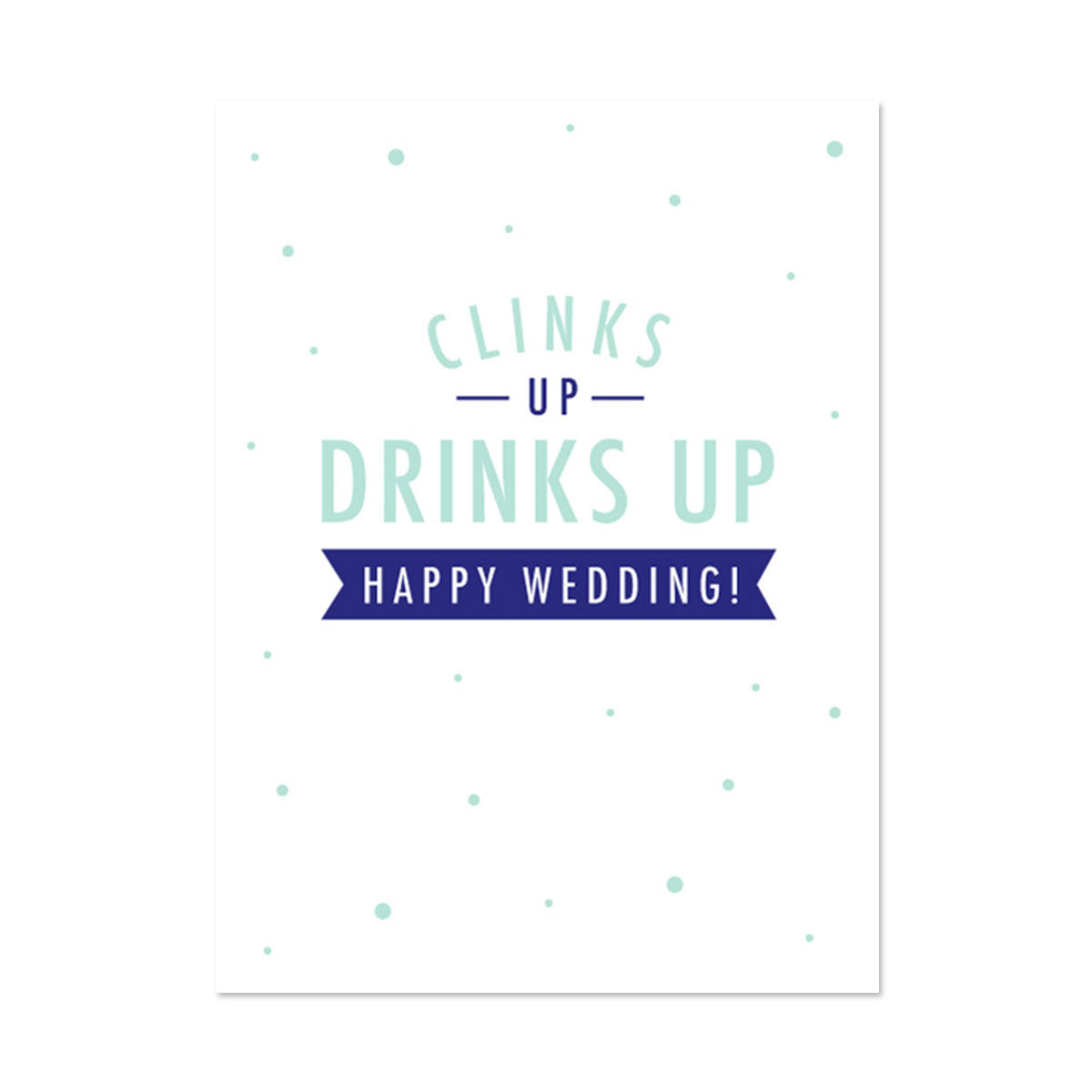 CLINKS UP WEDDING CARD BY PAPER REBEL